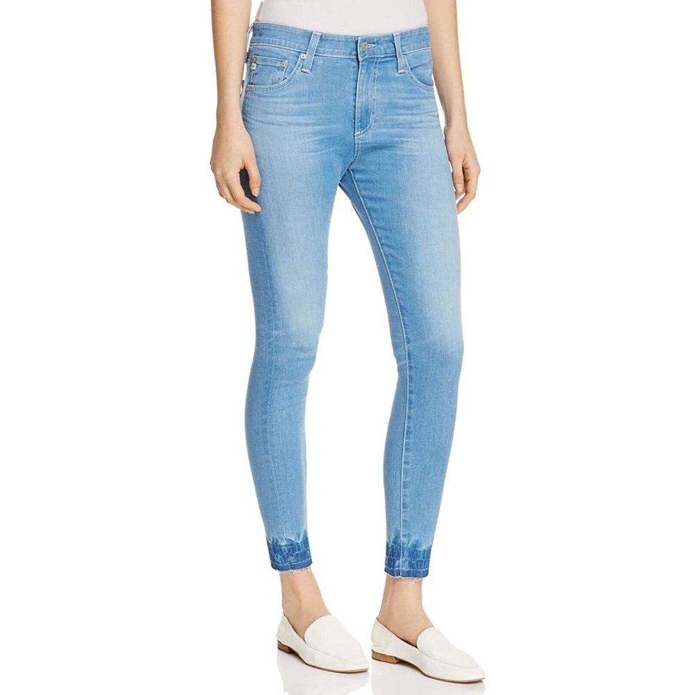 AG Adriano Goldschmied The Farrah Skinny Jeans Ankle Ripple Hem Womens Size 26